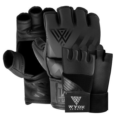 MMA Gloves + Neoprene Black Bundle
