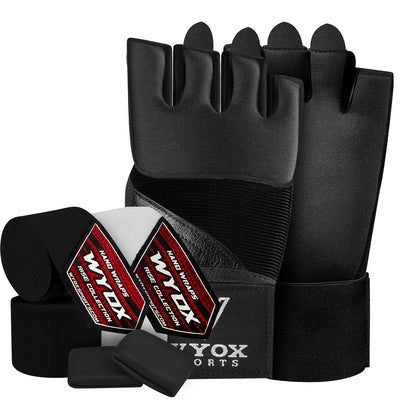 Neoprene Black + Two Hand Wraps Bundle