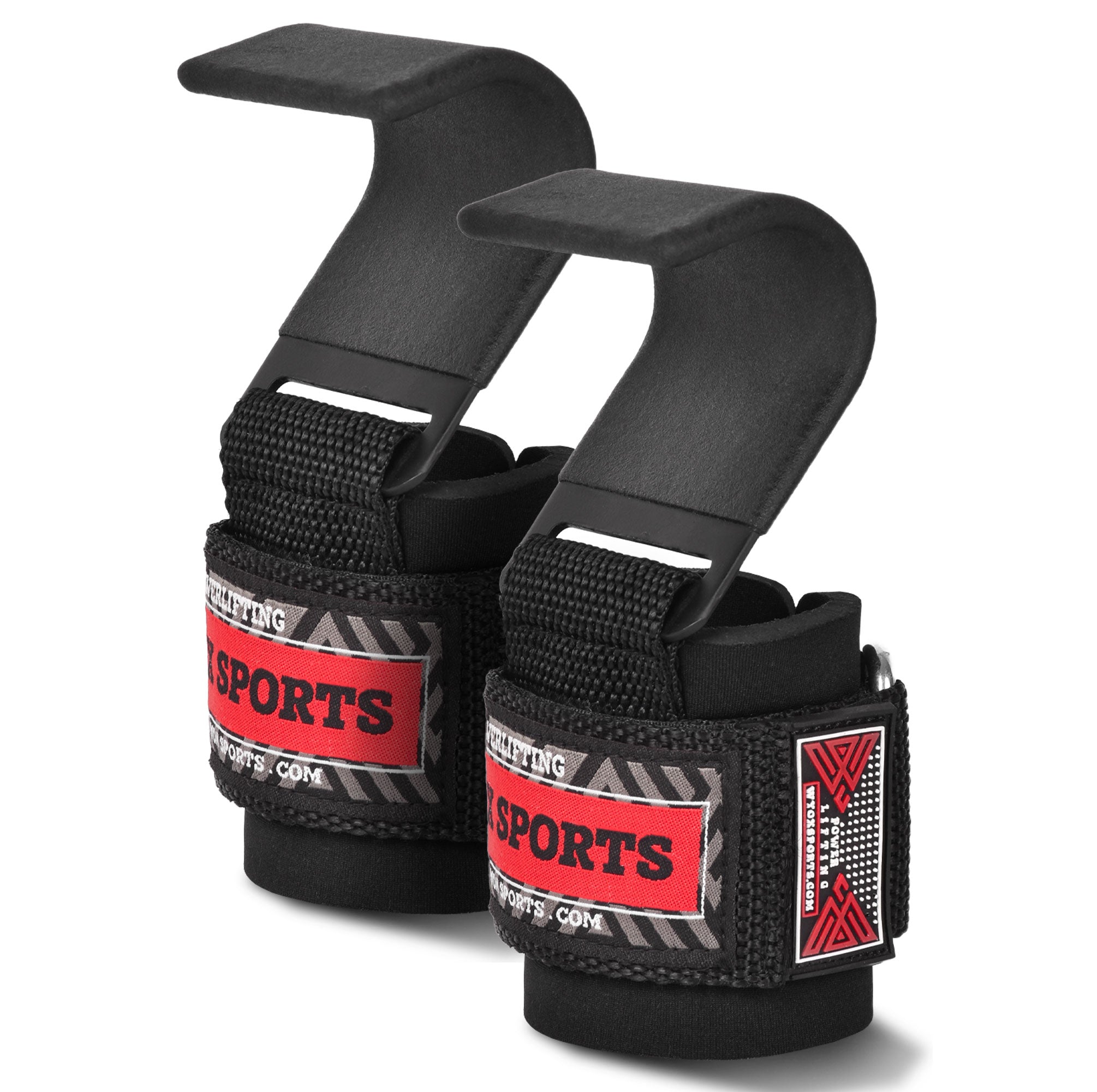 black hook weight WYOX Weight Lifting Hooks for Deadlift, Pull Ups & Rows – Black