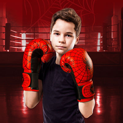 Spider Kids Boxing Gloves & Pads Bundle