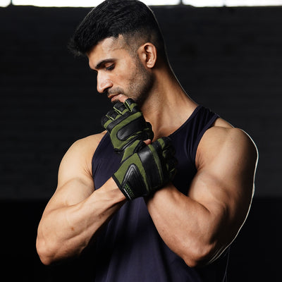 leather exercise gloves