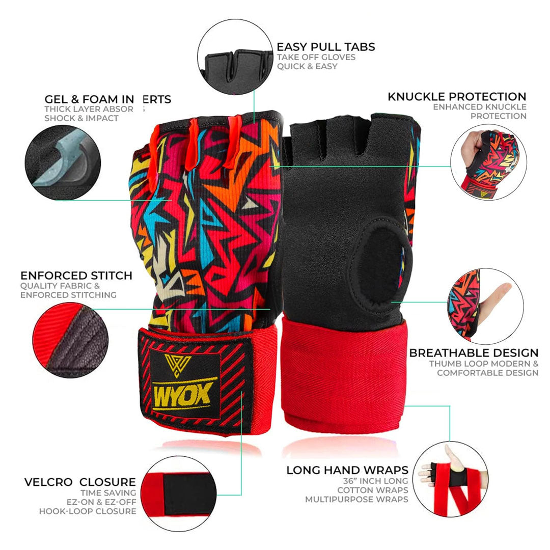 Premium Gel Hand Wraps - Passionate Picasso