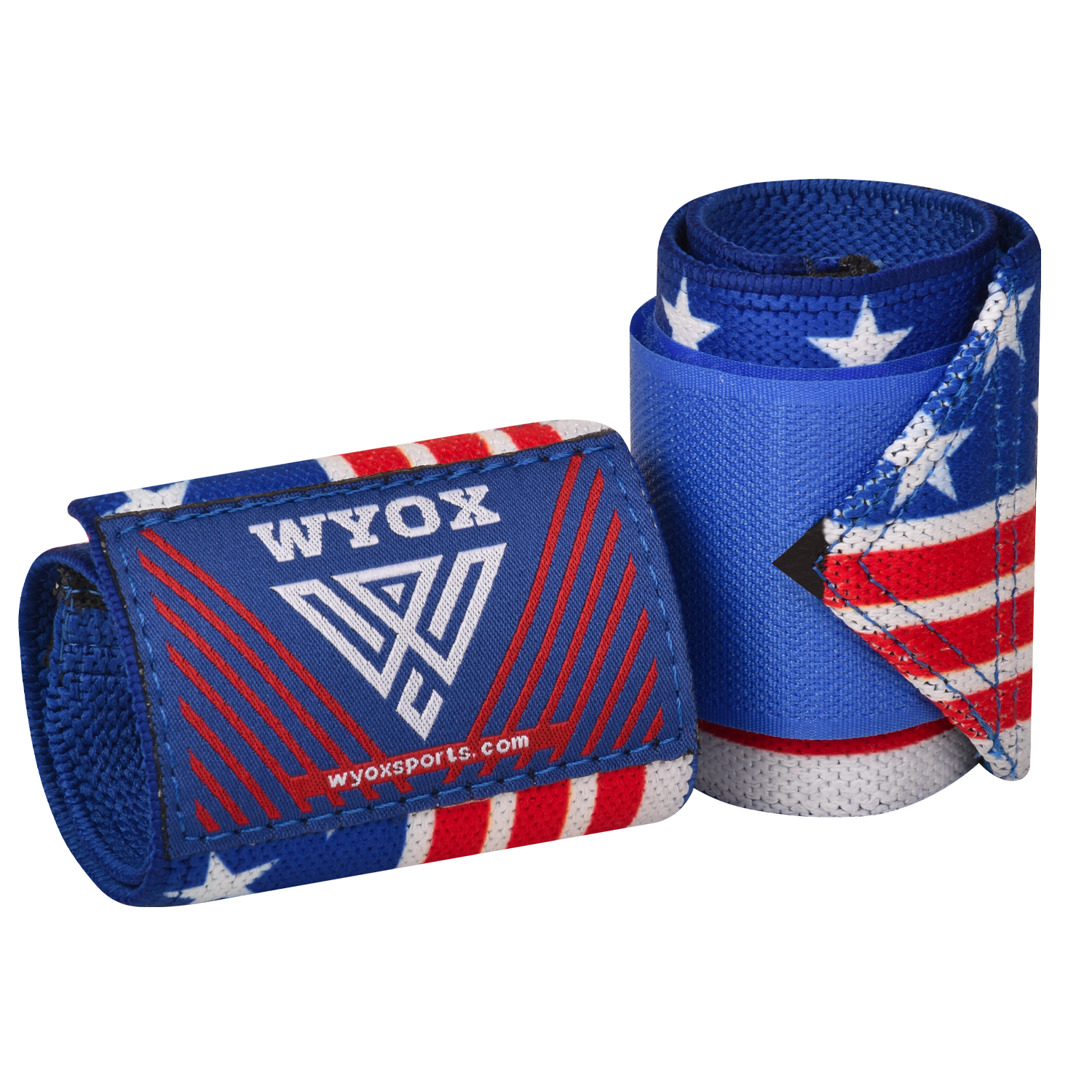 Wraps Weightlifting Striped (US Flag) Weight Lifting Wrist Wraps