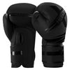 Black Boxing Gloves + Pink Neoprene Wraps Bundle