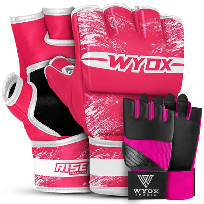 Pink MMA Gloves + Pink Neoprene Bundle