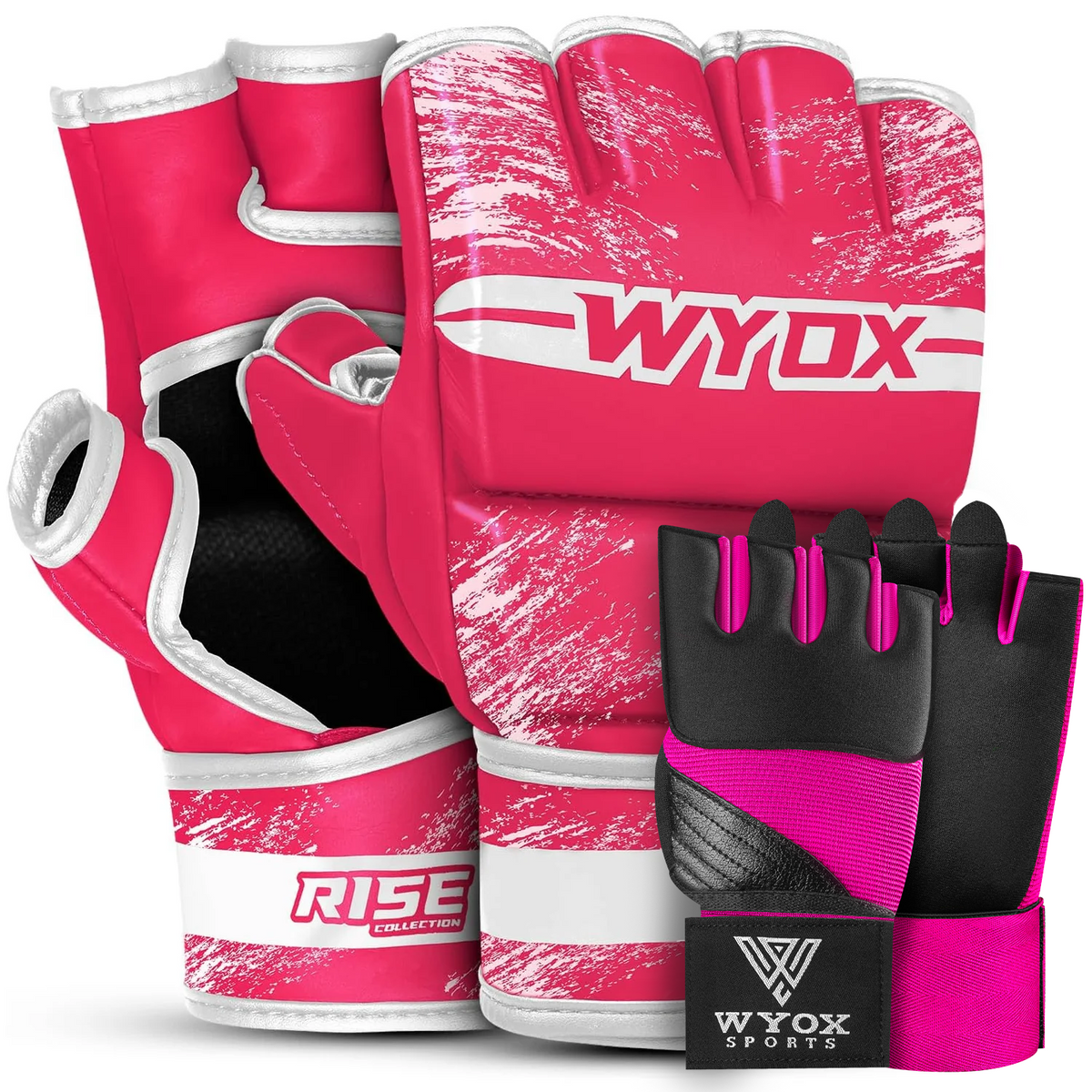 Pink MMA Gloves + Pink Neoprene Bundle