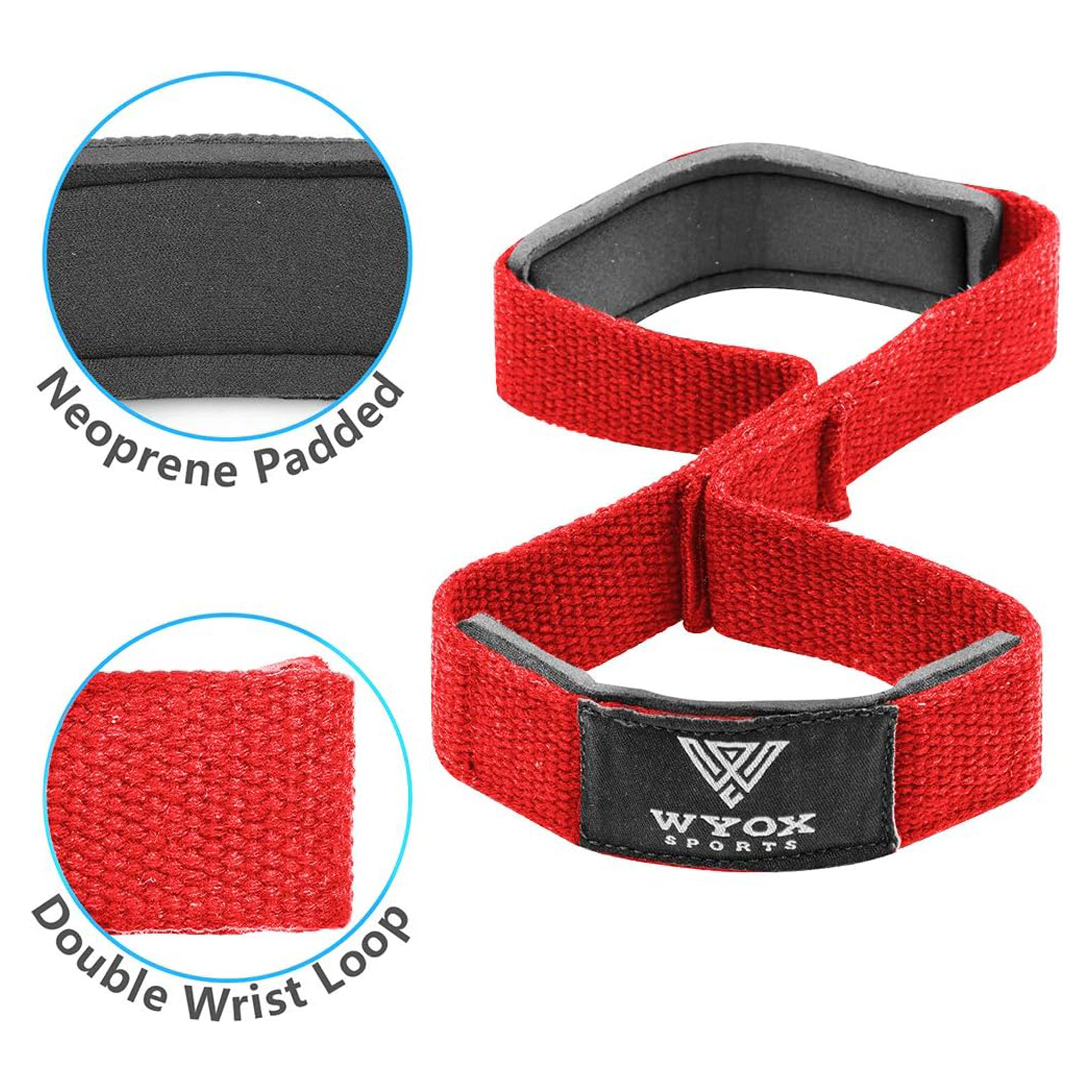 Red Figure 8 Straps - WYOX SPORTS