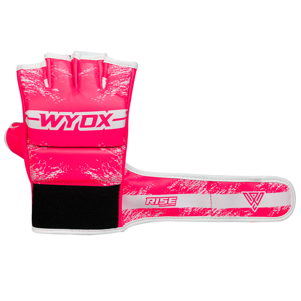 mma handschuhe pink Wyox MMA Gloves for Men Adults, Training & Sparring Gloves with Wrist Support, Padded Knuckle Protection for Boxing, Kickboxing & Martial Arts