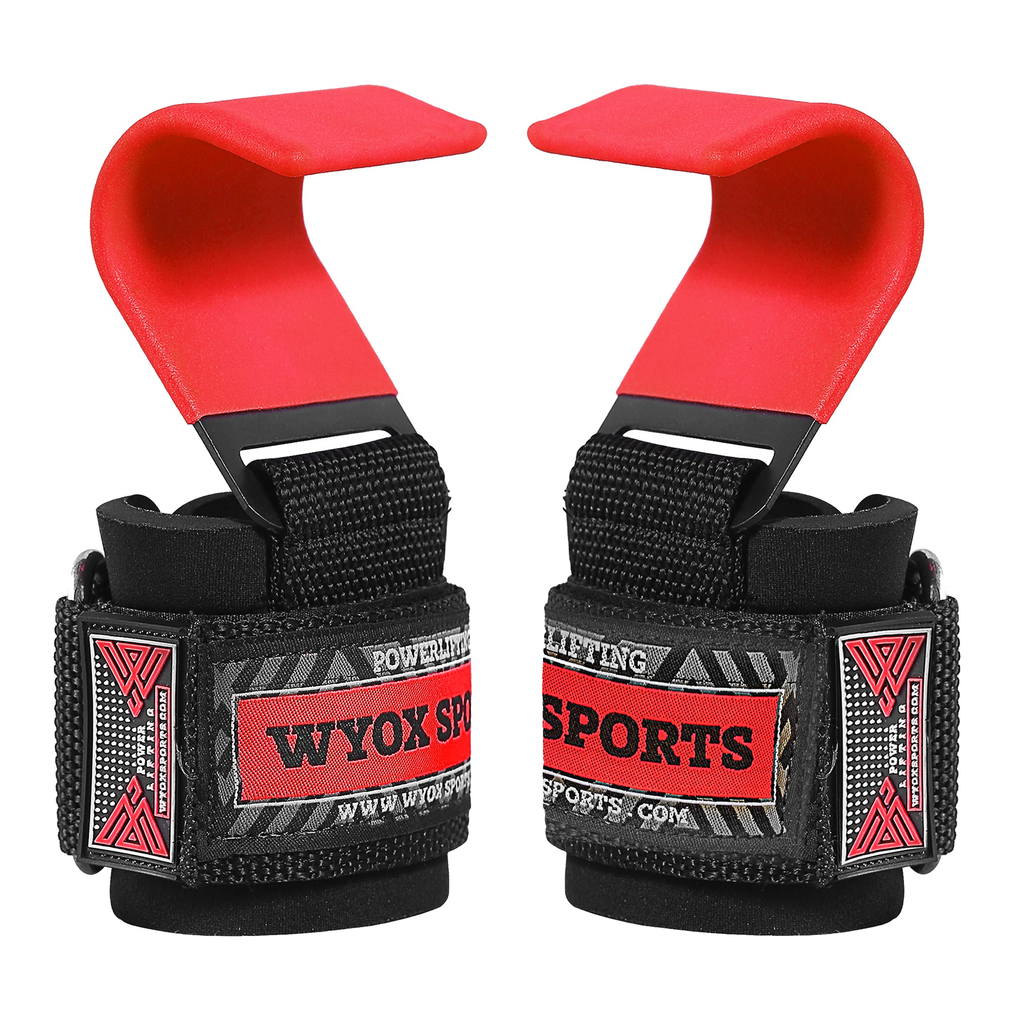 Red Weight Lifting Metal Hooks - WYOX