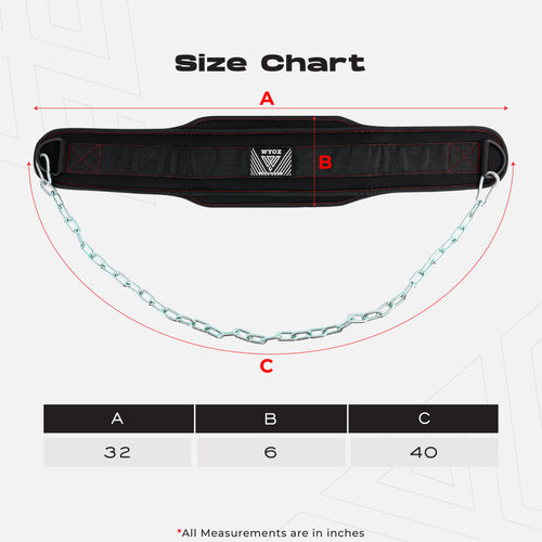 Dip_belt size chart