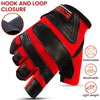 Brown Gym Belt + Red Gym Gloves Bundle