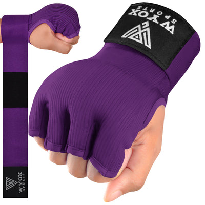 Purple Gel Hosiery Boxing Hand Wraps