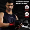 Red gel boxing hand wraps 