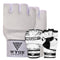 White MMA Gloves + White IGGH Bundle