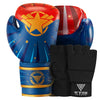 Golden Star Kids Boxing + Black Gel Hosiery Gloves Bundle