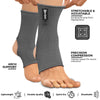 Grey Compression Ankle Sleeve