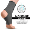 Grey Compression Ankle Sleeve