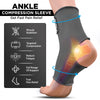 Grey Compression Ankle Sleeve