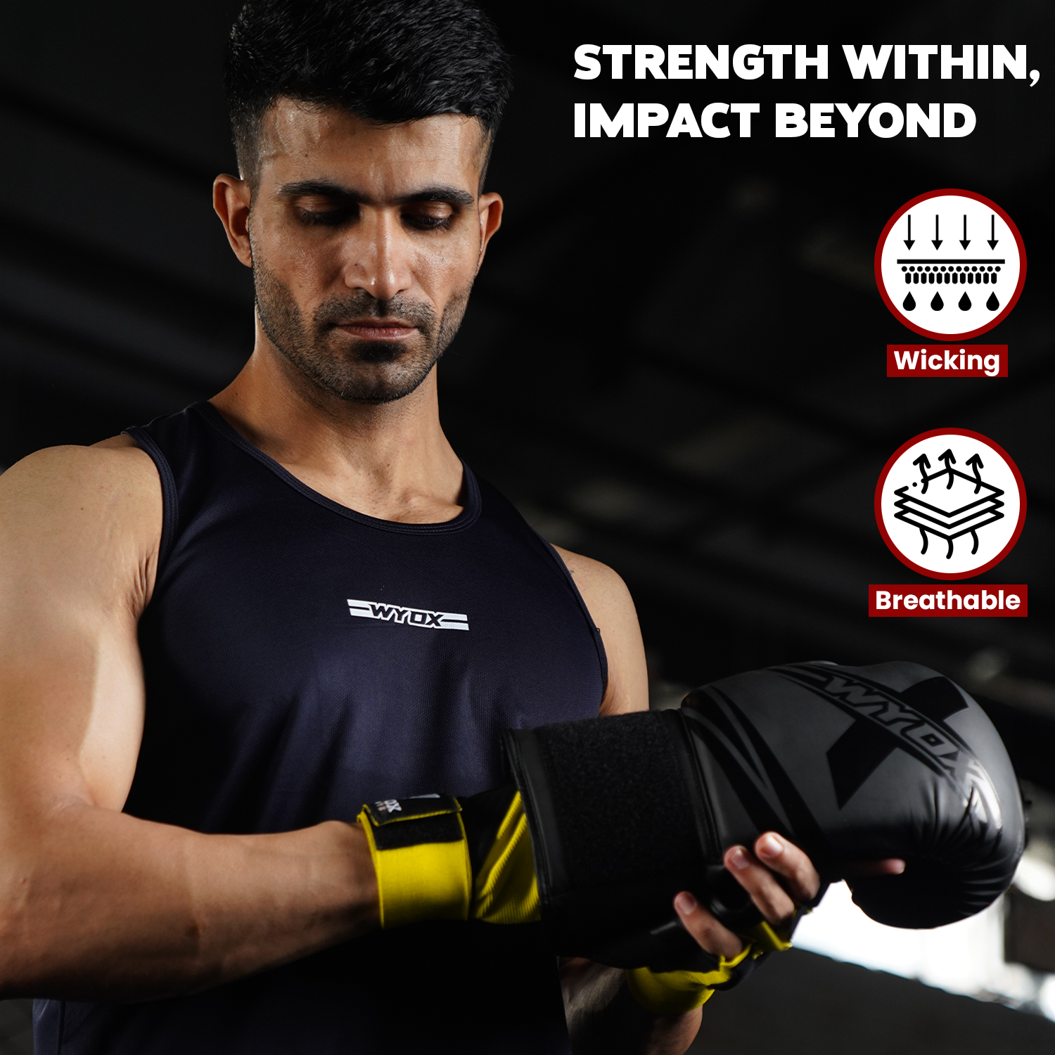 Quick Boxing Wyox Sports Yellow Quick Gel Wraps - Secure Your Hands Now!