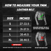 black gym belts size chart